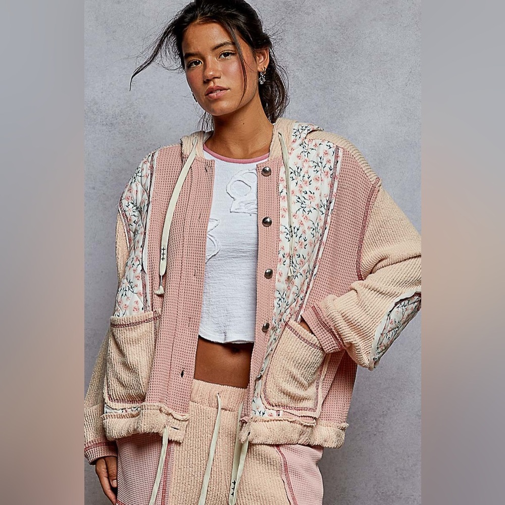 LAST ONE!  Quilted day dream
 shacket by POL
